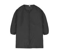 Ysyqkn Grembiule Artistico Impermeabile, Grembiule per Bambini, Cerniera Frontale Multifunzione a Copertura Totale per Dipingere E Cucinare, Grembiule per Ba, Nero M