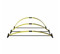 Ysyqkn Hurdle Regolabile per Allenamento, Kit Ostacoli Base 2 Sezioni/3 Pezzi, Altezza Regolabile 0-35 Cm, 94x22x1.5 Cm