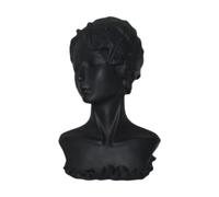 Ysyqkn Manichino Espositore per Gioielli, Porta Orecchini, Porta Gioielli Alla Moda Multiuso, Testa di Manichino Femminile per Esposizione E Negozio di Gioie, Nero