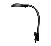 Ysyqkn Mini Lampada per Acquario con Clip, Moderna, Regolabile a 360 Gradi, a Risparmio Energetico, Ideale per Illuminare Le Piante, Nero