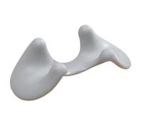 Ysyqkn Neck Dispositivo Massaggiante Cervicale Portatile Poggiatesta Antiscivolo Facile Da Usare Manuale Gomma Adatto per Viaggio Palestra, Grigio