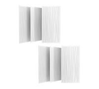Ysyqkn Pannello Acustico a 6 Pezzi, Pannelli a Parete Insonorizzati, Versatili, Moderni, Decorativi, Fonoassorbenti per La Riduzione Del Rumore, Bianco