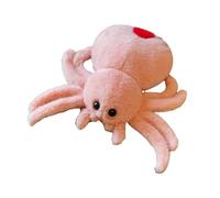 Ysyqkn Peluche a Forma di Ragno, Originale E Confortevole, Realizzato in Morbido Tessuto di Peluche E Cotone PP, Adatto a Bambini E Adulti, Ideale Come Decor, Rosa