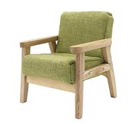 Ysyqkn Poltrona Miniatura per Casa delle Bambole Arredo Salotto Accessori Mobili Singolo Tessuto Minuziosa Riproduzione Lavorazione Fine Adatta per, Verde, 6x6x7.5cm