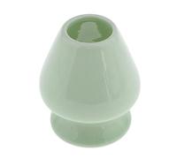 Ysyqkn Porta Frusta Matcha Supporto per Accessori Tè Base in Ceramica Mantiene La Forma Facilita La Pulizia Adatto Ad Appassionati Decorazione Casa, verde