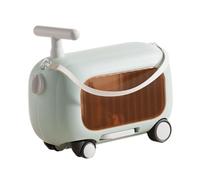 Ysyqkn Ride on Valigia, Valigia Bagaglio Spazioso Bagaglio a mano Valigia per Bambini per Aereo Essenziale Bambini Viaggi All'aperto, Blu, 46x21x28cm, come descritto