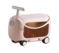 Ysyqkn Ride on Valigia, Valigia Bagaglio Spazioso Bagaglio a mano Valigia per Bambini per Aereo Essenziale Bambini Viaggi All'aperto, rosa, 46x21x28cm, come descritto