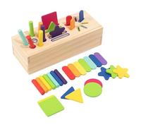 Ysyqkn Set Da Gioco in Legno, Idea Regalo: Scatola di Persistenza Degli Oggetti per Bambini, Ragazzi