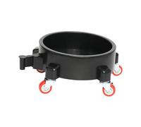 Ysyqkn Supporto Rotondo per Piante con Ruote Vassoio per Spostamento Vasi Carrello Portafiori Mobile Sottovaso con Ruote Realizzato in Materiale Durevole