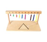 Ysyqkn Telaio di Calcolo in Legno, Materiale Didattico Digitale, Giocattolo per Contare con Le Perline per Bambini, Supporto per La Manipolazione, Da 1 a 10, Taglia unica