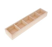 Ysyqkn Vaso per Piante Grasse, Vassoio Porta, Organizer per Gioielli in Legno, Vassoio Decorativo Multifunzionale, Design Robusto E Utilizzo Versatile, Legna 5 Scomparti