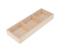 Ysyqkn Vaso per Piante Grasse, Vassoio Porta, Organizer per Gioielli in Legno, Vassoio Decorativo Multifunzionale, Design Robusto E Utilizzo Versatile, Legna 3 Scomparti