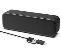 YsyYey [Upgrade] Altoparlante USB PC/Laptop con suono stereo e bassi amplificati, mini soundbar portatile per PC Windows, computer desktop e laptop