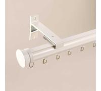 YSZBD Binario per Tende Silenzioso a Parete, Binario Singolo, Funge Anche da divisorio per Ambienti; Robusto Binario per Tende per garantire la Privacy.(B,150cm)