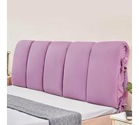 YSZBD Cuscini per Testata Letto con Lacci Cuscino per Testata Letto Sfoderabile Copri Testiera del Letto Matrimoniale Imbottita Cuscini Schienale Letto Matrimoniale(#Viola1,160x60cm)