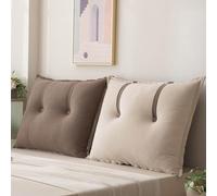 YSZBD Cuscini Testata Letto Matrimoniale Cuscino Testata Letto Cuscino da Lettura per Letto E Divano Schienale per Divano Cuscini per Divano Grandi(#Brown,60x60x15cm)