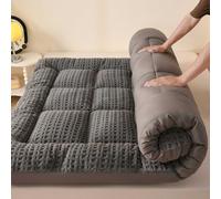 YSZBD Futon Pieghevole Una Piazza E Mezza Materasso da Pavimento Arrotolabile Topper Materasso Matrimoniale Morbido Peluche Comodo Soffice(#3,120x200cm)