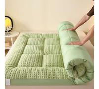 YSZBD Futon Pieghevole Una Piazza E Mezza Materasso da Pavimento Arrotolabile Topper Materasso Matrimoniale Morbido Peluche Comodo Soffice(#5,120x200cm)