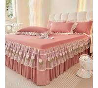 YSZBD Gonna da Letto Elasticizzata Avvolgente Matrimoniale Mantovana Giroletto Matrimoniale Elastica Vestiletto Matrimoniale/Singolo(a1,180x200cm)