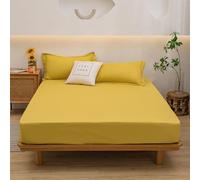 YSZBD Spannbetttuch Bettlaken Baumwolle Spannbettlaken 90x200cm SpannbetttüCher Fitted Sheet Cotton Größe und Farbe WäHlbar(#10,pillowcaseX2)