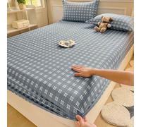 YSZBD Spannbetttuch Bettlaken Baumwolle Spannbettlaken 90x200cm SpannbetttüCher Fitted Sheet Cotton Größe und Farbe WäHlbar(#4,pillowcaseX2)