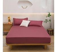 YSZBD Spannbetttuch Bettlaken Baumwolle Spannbettlaken 90x200cm SpannbetttüCher Fitted Sheet Cotton Größe und Farbe WäHlbar(#8,pillowcaseX2)