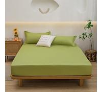 YSZBD Spannbetttuch Bettlaken Baumwolle Spannbettlaken 90x200cm SpannbetttüCher Fitted Sheet Cotton Größe und Farbe WäHlbar(#30,pillowcaseX2)