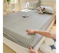 YSZBD Spannbetttuch Bettlaken Baumwolle Spannbettlaken 90x200cm SpannbetttüCher Fitted Sheet Cotton Größe und Farbe WäHlbar(#13,pillowcaseX2)