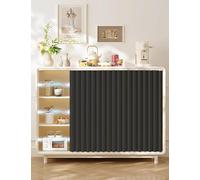 YSZBD Tende per armadi, Tende Antipolvere per Ripiani Aperti, Tende a Binario, Tende per mobili da Cucina, Tende per Guardaroba, Tende scorrevoli per mobili(B,W75cmxH90cm)