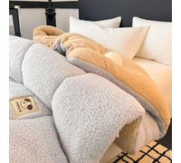 YSZBD Trapunta Invernale Agnello Piumone Matrimoniale 4 Stagioni Trapunta in Soffice Cashmere Piumoni Singoli/Matrimoniali(#5,150x200cm-2kg)