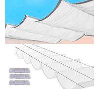 YSZBD Vele Parasole Ondulate retrattili Teli ombreggianti da Esterno Impermeabile Telo ombreggiante occhiellato Telo Copertura pergolato a Onda(#10,1.5x3M)