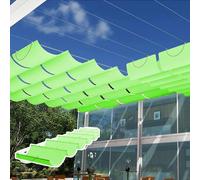 YSZBD Vele Parasole Ondulate Retrattili Telo Copertura Pergolato A Onda Teli Ombreggianti per Pergole Tenda Vela Rettangolare Rete Ombreggiante(#3,1.7x13m)