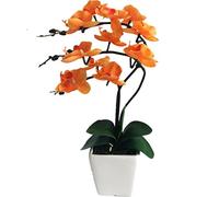YSZL Orchidea falaenopsis artificiale in seta alta 38 cm (arancione)