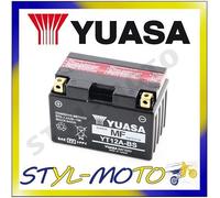 YT12B-BS BATTERIA ORIGINALE YUASA CON ACIDO KAWASAKI 1000 ZX 10R ZX 1000 2008