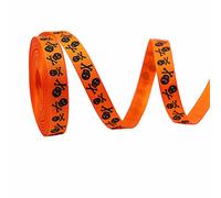 YTACPN Nastri Decorativi, Nastro da Regalo a Tema Halloween, 5/100 Iarde, 3/8 Pollici di Larghezza, Fai da Te for Le Feste(E,100yard)
