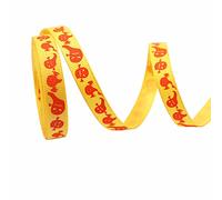YTACPN Nastri Decorativi, Nastro da Regalo a Tema Halloween, 5/100 Iarde, 3/8 Pollici di Larghezza, Fai da Te for Le Feste(H,100yard)