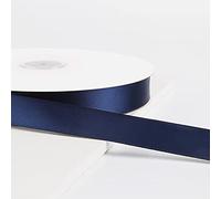 YTACPN Nastri Decorativi, Nastro di Raso Tinta Unita, Doppia Faccia, varietà di Colori, Poliestere Continuo 100(Navy Blue)