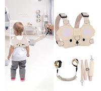 YTACREA Guinzaglio per Bambini 3 in 1, Koala Braccialetto Bambini Antismarrimento con Serratura a Chiave, Portatile Che Cammina Anti-Perso Harness per Bambini di età 1-6 Anni