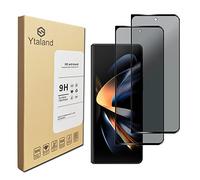 Ytaland Privacy Pellicola Protettiva Compatibile con Samsung Galaxy Z Fold 5 / Z Fold 4, AntiSpy in Vetro Temperato, Anti-Impronte, Senza Bolle,Pacco da 2