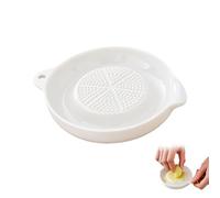 YTAXYZWR Grattugia in Ceramica per Zenzero e Aglio con Un Piccolo Pennello, Grattugia Mela Neonato, Design dei Denti Piccolo, Grater Strumento in Porcellana Lavabile in Lavastoviglie per Alimenti per
