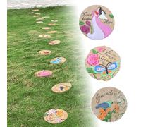 YTBHSHXZ, 3 Pezzi di Pietre Decorative da Giardino, Diametro 26 cm, for Prati/aiuole/Cortili