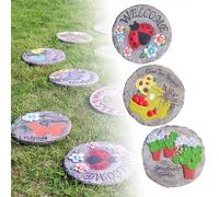 YTBHSHXZ, 3 Pietre da Giardino, pavimentazione Esterna Resistente alle intemperie for Prati/aiuole/sentieri