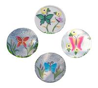 YTBHSHXZ, 4 Pezzi di Pietre for gradini da Giardino, Decorazioni for Esterni con Farfalle tridimensionali