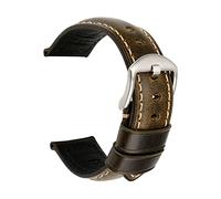 YTBHSHXZ Accessori for orologi da uomo Leat Cinturini for Cinturino for orologio in pelle cerata e oliata vintage 18 mm a 26(Green S)