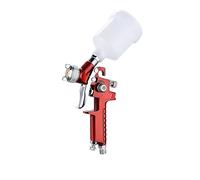 YTBHSHXZ, Aerografo 0,8 mm/1,0 mm Mini aerografo for pittura a spruzzo for pareti, auto, unghie, decorazioni for torte.(1.0mm Red)