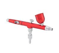 YTBHSHXZ, Aerografo for pittura artistica con ugello da 0,3 mm e 11 strumenti di pulizia for decorazioni artificiali, for pistola a spruzzo con pennelli a doppia azione(Yellow)