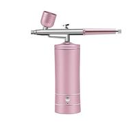 YTBHSHXZ, Aerografo portatile ricaricabile senza fili con pistola a spruzzo a compressore for viso, bellezza, nail art, tatuaggi, artigianato, pittura su torte.(A)