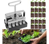 YTBHSHXZ, Bloccante Portatile for Terreno for piantine da 3/4 di Pollice, Strumento for vivaio in Acciaio for piantine, for orto e Giardino all'aperto