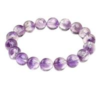 YTBHSHXZ Braccialetti con perline di cristallo for donna, bracciale elastico con pietre preziose curative fatto a mano for uomo, regali di gioielli viola, 8~8,8 mm(13mm)