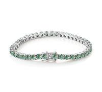 YTBHSHXZ， Braccialetti tennis Moissanite for donna 4mm D Colore VVS1 Chiarezza Bracciale con diamanti blu verdi Bracciale Moissanite in argento sterling S925 con certificato 9 in pietra preziosa Moiss